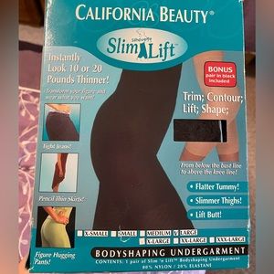 California beauty, slim lift shaper size large (black and beige) - NEVER WORN